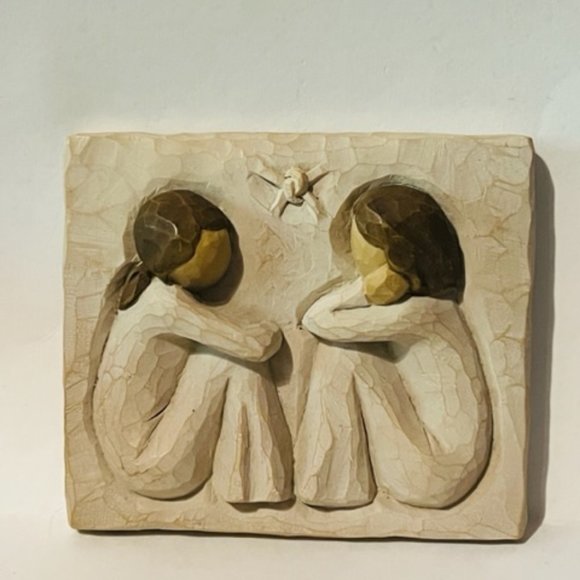 Willow Tree Figurine Demdaco spiritual Lordi wall hanging Friendship plaque 2001 - Picture 3 of 3